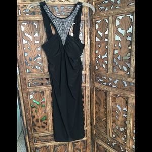 Evening dress w/rhinestones